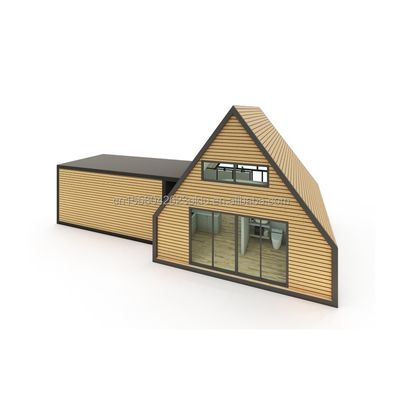 Modernes Design Sandwich Panel Holz Dreieckshaus für Hotel Strand Sonnenzimmer Urlaub mit stilvollem Container Design