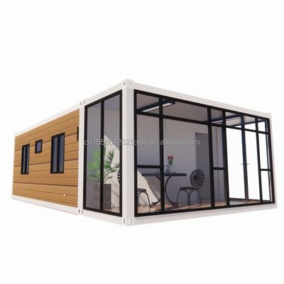 20 Fuß modernes, erweiterbares Containerhaus für Carport Vorgefertigtes Mobilstahl-Sandwich-Panel Material Hotel Restaurant Bar