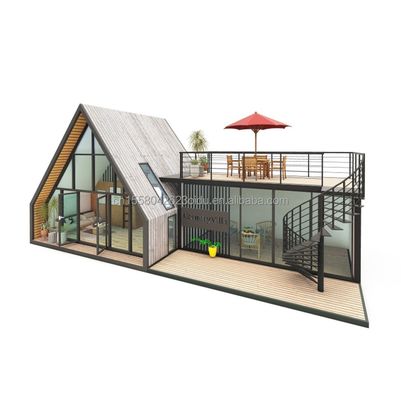 Holzcontainerhaus für Paare oder Hotels Hauptstruktur Galvanisierte Stahlquadratrohre