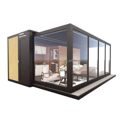 Wave Sandwich Panel 20ft Container Kaffeehaus für modernen Design Stil in Eu Expansion Garden Hotel