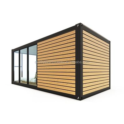 Customized Farbe Moderne Luxus Kleines 20ft 40ft Vorgefertigtes Holzhaus Mobile Leichtstahlbehälter Vorgefertigtes Zuhause Wohnung für den Außenbereich