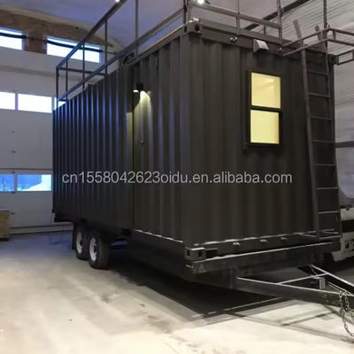 Customized Farbe Galvanisiertes Stahl biegen 180g Fast-Food-Restaurant und Pop-Up-Shop Mini-Shop Kleines Mobilgeschäft mit Rädern
