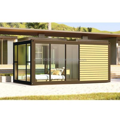 Customized Farbe Moderne Luxus Kleines 20ft 40ft Vorgefertigtes Holzhaus Mobile Leichtstahlbehälter Vorgefertigtes Zuhause Wohnung für den Außenbereich
