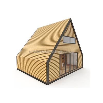 EU-Moderne Dreieckstahlstruktur Flat Pack Container House Design für Holzhaus innerhalb von 20ft oder 40ft Mall Anwendung