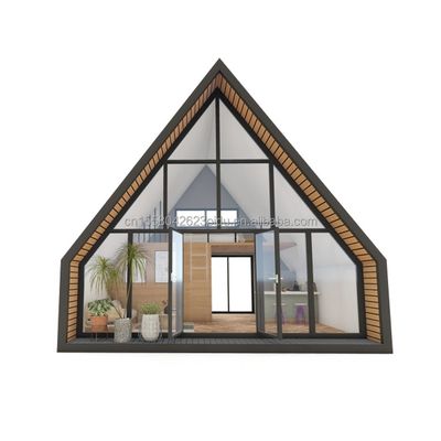 EU-Moderne Dreieckstahlstruktur Flat Pack Container House Design für Holzhaus innerhalb von 20ft oder 40ft Mall Anwendung