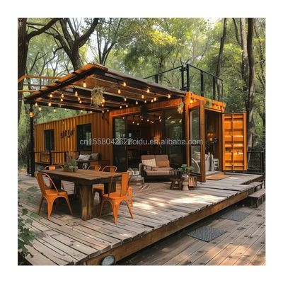 20ft Mobilhaus Garten Studio Vorgefertigtes anpassbares Stahlcontainerhaus mit Wand 50/75/100mm Welle Sandwich Panel