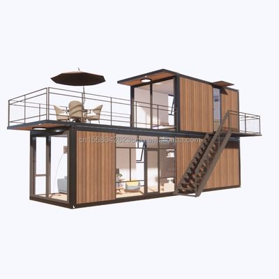 EU-Maßgeschneiderte 40ft Container Bewegung Modulares Büro oder Supermarkt Galvanisiertes Stahl Biegen 180g Block Stahlrahmen