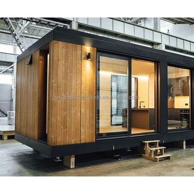 20ft Mobilhaus Garten Studio Vorgefertigtes anpassbares Stahlcontainerhaus mit Wand 50/75/100mm Welle Sandwich Panel