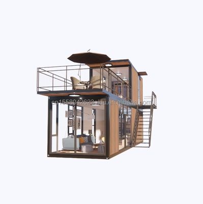 EU-Maßgeschneiderte 40ft Container Bewegung Modulares Büro oder Supermarkt Galvanisiertes Stahl Biegen 180g Block Stahlrahmen