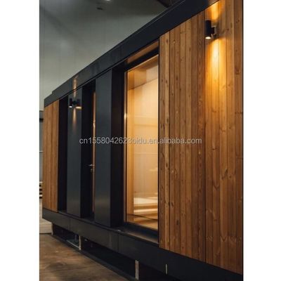 20ft Mobilhaus Garten Studio Vorgefertigtes anpassbares Stahlcontainerhaus mit Wand 50/75/100mm Welle Sandwich Panel