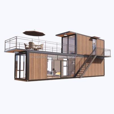 EU-Maßgeschneiderte 40ft Container Bewegung Modulares Büro oder Supermarkt Galvanisiertes Stahl Biegen 180g Block Stahlrahmen