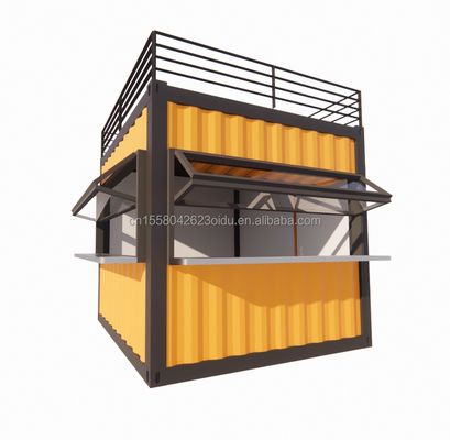 Wand 50/75/100mm Wellen Sandwich Panel 20ft/40ft Vorgefertigte mobile Bar anpassbar 10 FT Moderner Vorgefertigter Kleinshop