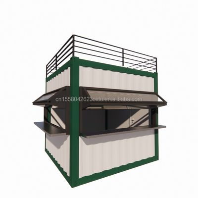 Wand 50/75/100mm Wellen Sandwich Panel 20ft/40ft Vorgefertigte mobile Bar anpassbar 10 FT Moderner Vorgefertigter Kleinshop