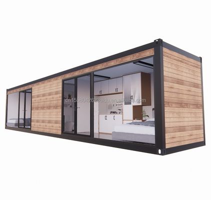 EU 40ft vorgefertigtes Wohnzimmer Containerzimmer mit Fenstern aus Aluminiumlegierung und galvanisierten Quadratrohren aus Stahl