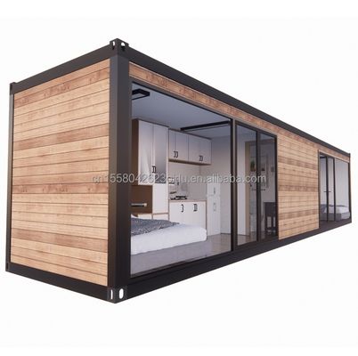 EU 40ft vorgefertigtes Wohnzimmer Containerzimmer mit Fenstern aus Aluminiumlegierung und galvanisierten Quadratrohren aus Stahl