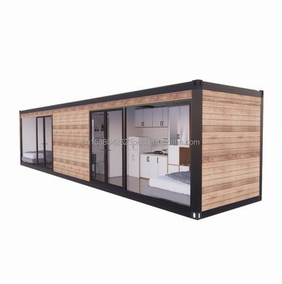 EU 40ft vorgefertigtes Wohnzimmer Containerzimmer mit Fenstern aus Aluminiumlegierung und galvanisierten Quadratrohren aus Stahl