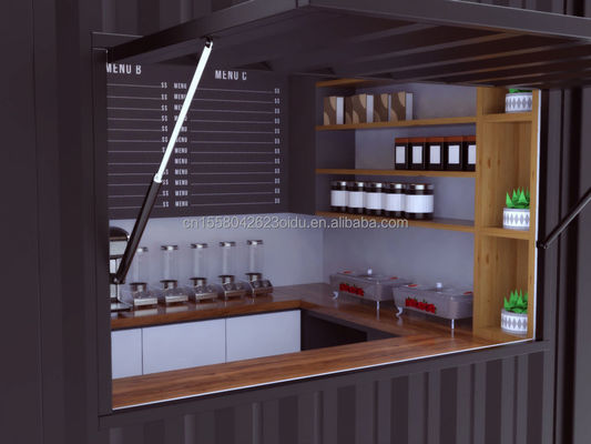 Hotel Vorhergefertigte Möblier Laden Modernes Design Vorhergefertigte Restaurant Bar Verkauf Kiosk Kleines Zuhause aus Stahl Sandwich-Panel