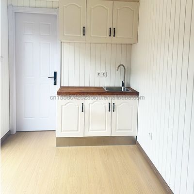 EU 20ft Holzhäuser Vorgefertigte Häuser Verzinkte Stahlkonstruktion Modernes Luxus-Vorgefertigtes Haus für in kundenspezifischen Farben