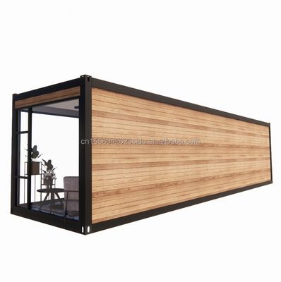 Hotel 40ft Garten Mobilhaus Holz Studio Flat Container Kaffeehaus mit 3D-Modell und CAD-Zeichnungen im Garden Hotel