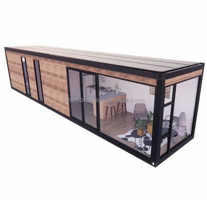 Hotel 40ft Garten Mobilhaus Holz Studio Flat Container Kaffeehaus mit 3D-Modell und CAD-Zeichnungen im Garden Hotel