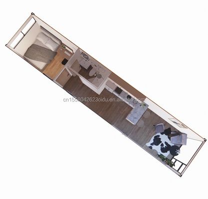 Hotel 40ft Garten Mobilhaus Holz Studio Flat Container Kaffeehaus mit 3D-Modell und CAD-Zeichnungen im Garden Hotel