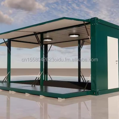 Moderner 20 FT 40 FT Vorgefertigter Wohnbehälter Holzvorgefertigter Outdoor-Restaurant Kaffeebar für maßgeschneiderte Farbe