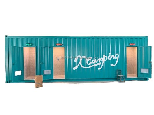 Moderner 20 FT 40 FT Vorgefertigter Wohnbehälter Holzvorgefertigter Outdoor-Restaurant Kaffeebar für maßgeschneiderte Farbe