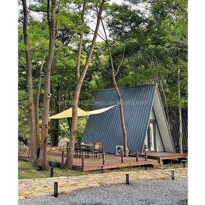 Moderne Dreieckshäuser Kits Häuser Modularhaus Containerhaus Ein Rahmen Holz Camper Hotel Haus mit individueller Farbe