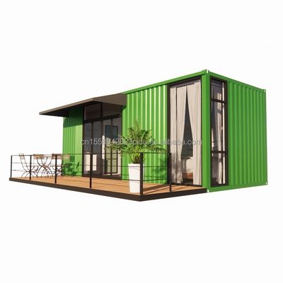 Holz 20ft Container Büro Stahl Strukturrahmen Geschweißt Flach Verpackung Containerhaus Gartenhaus