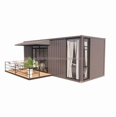 Holz 20ft Container Büro Stahl Strukturrahmen Geschweißt Flach Verpackung Containerhaus Gartenhaus