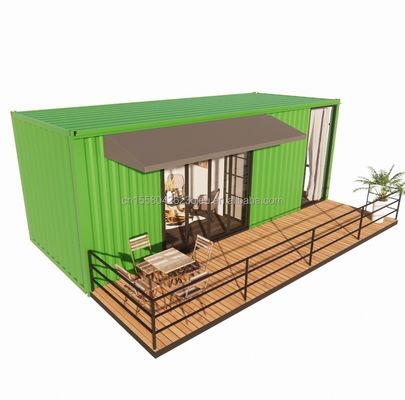 Holz 20ft Container Büro Stahl Strukturrahmen Geschweißt Flach Verpackung Containerhaus Gartenhaus