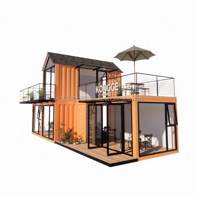Außenanwendung Fertigstahl Restaurant Container Laden mit modernem Design und Aluminiumlegierung Fenster 20ft oder 40ft