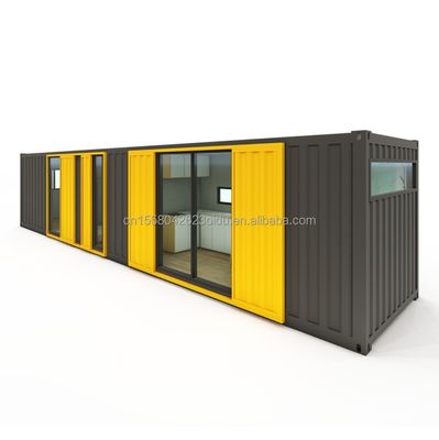 Stahlrahmen Galvanisiertes Stahl biegen 180g 40FT Container Modular Holzhaus Prefab Häuser