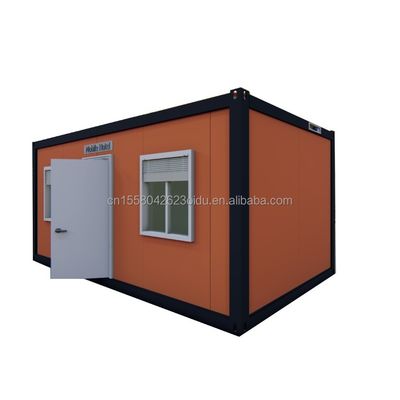Outdoor Tiny Home 10ft vorgefertigte Stahlwache Box Container Wachhaus mit 50/75/100mm Welle Sandwich Panel Wand
