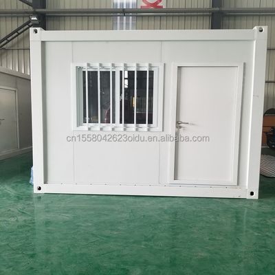 Outdoor Tiny Home 10ft vorgefertigte Stahlwache Box Container Wachhaus mit 50/75/100mm Welle Sandwich Panel Wand