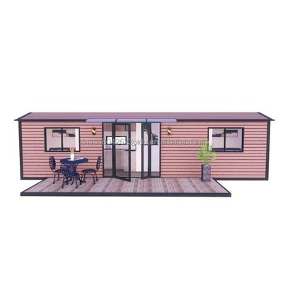 Galvanisierte Stahlquadratrohre Hauptstruktur und Aluminiumlegierung Fenster für Luxuscontainerhäuser in Villahotels verwendet