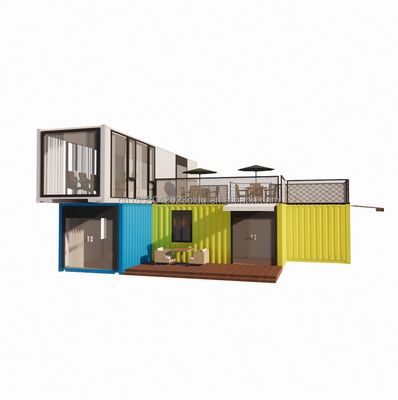10ft 20ft Stahl Container Vorgefertigtes Haus Laden Bar Werkstatt Zuhause Schlafzimmer Hotel 40ft Größe mit Sandwich-Panel