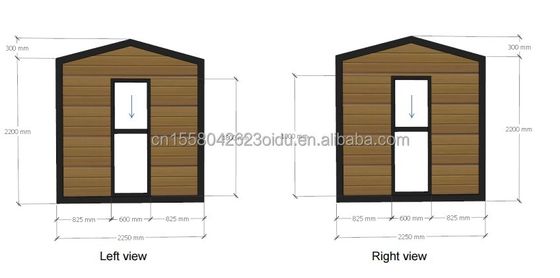 Galvanisiertes Stahlbogen 180g und Aluminiumlegierung Fenster 40ft Modernes Design Vorgefertigtes Holzcontainerhaus für Hotelgeschäft