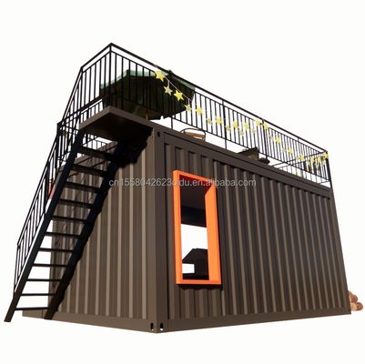 Moderner Design-Stil 10 ft 20 ft Mobile Bar Vorgefertigtes Haus Container-Laden Outdoor-Steel Sandwich-Panel Kaffeeshop