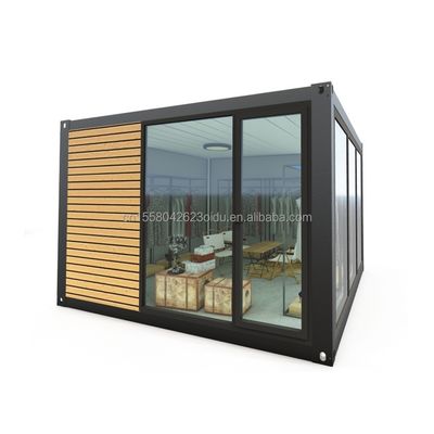 Aluminiumlegierte Fenster Luxus moderner Holz-Werkstatt-Display-Schrank für Wohnung oder Ferienhaus-Speicherlösung