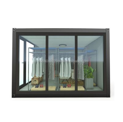 Aluminiumlegierte Fenster Luxus moderner Holz-Werkstatt-Display-Schrank für Wohnung oder Ferienhaus-Speicherlösung