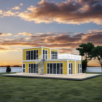 20ft oder 40ft abnehmbar Klappbares Prefab Haus Hotel Container Ferienhaus mit Aluminiumoxidfenstern