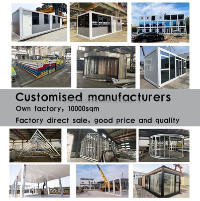 20ft oder 40ft abnehmbar Klappbares Prefab Haus Hotel Container Ferienhaus mit Aluminiumoxidfenstern