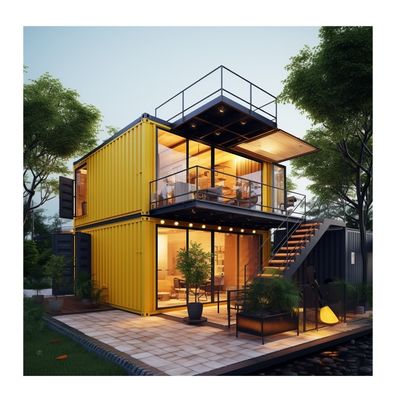 Familie Stahlkonstruktionsladen 20ft/40ft EU Luxus modernes Design Fertighaus mit Küche Bad Ein Schlafzimmer
