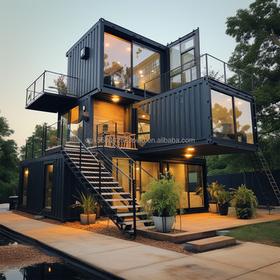 Familie Stahlkonstruktionsladen 20ft/40ft EU Luxus modernes Design Fertighaus mit Küche Bad Ein Schlafzimmer