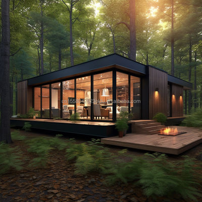 Familie Stahlkonstruktionsladen 20ft/40ft EU Luxus modernes Design Fertighaus mit Küche Bad Ein Schlafzimmer