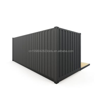 Front Terrasse Landhausstil Container mit Aluminiumlegierung Fenster und galvanisierten Stahl Biegen 180g 20ft Modularen Gehäuse
