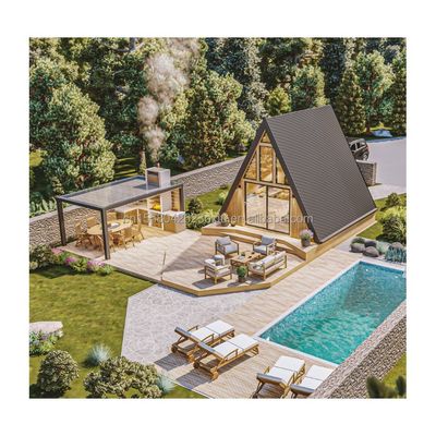 EU-Standard 20ft vorgefertigte Flat Pack Container House mit verzinktem Stahl Biegen 180g Dreiecksraum in Stahlrahmen