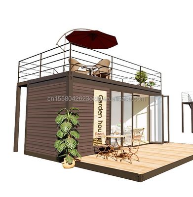 Verzinkte Stahl-Hauptstruktur Moderne Luxus-chinesische vorgefertigte Stahlvilla für einfache Montage im Freien