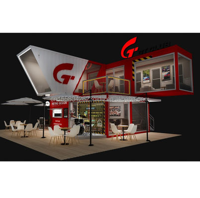 Maßgeschneiderte Farbe 10ft 20ft Moderne mobile modulare Prefab Haus Einfach zu installieren Flat Pack Vorgefertigter abnehmbarer Behälter
